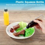 20PCS 8.5oz Clear Plastic Squeeze Bottles