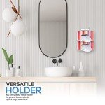 White Metal Double Gloves Dispenser and Tissue Shelf