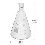Borosilicate 1000 ml 24/40 Erlenmeyer Flask