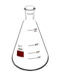QWORK 1000 mL Borosilicate Glass Flask, 24/40 Joint