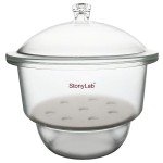 Stonylab 11.8" Glass Lab Desiccator with Knob Cover