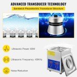 VEVOR 2L Ultrasonic Cleaner with Heater & Timer