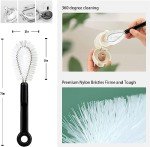 Extra Long Bottle and Straw Cleaning Brush Set