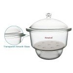 Stonylab 11.8" Glass Lab Desiccator with Knob Cover