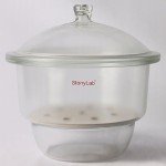 Stonylab 11.8" Glass Lab Desiccator with Knob Cover