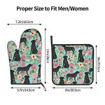 Labrador Retriever Floral Oven Mitts & Pot Holders