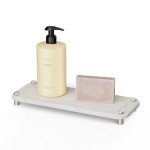 Instant-Dry Diatomite Sink Caddy – White Organizer