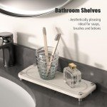 Instant-Dry Diatomite Sink Caddy – White Organizer