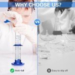 25ML Glass Graduated Cylinder with Plastic Base