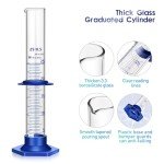 25ML Glass Graduated Cylinder with Plastic Base