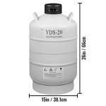 20L Liquid Nitrogen Tank with Canisters & Bag
