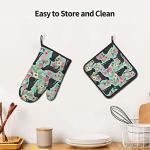 Labrador Retriever Floral Oven Mitts & Pot Holders