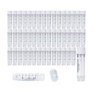 CryoKING 1.5ml Cryogenic Vials with Caps - 25 Pack
