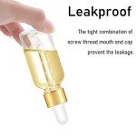 Clear Glass Dropper Bottles with Measurements, 12 Pack