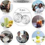 Stainless Steel Shaker Balls for Protein Bottles - 6 Pack