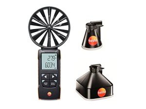 Testo 417 Handheld Anemometer with Funnels