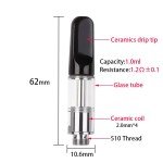 10 Clear Test Tubes for Scientific Experiments, 1ML