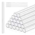 20 Clear Glass Tubes for Lab and DIY Projects