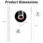 20 Clear Glass Tubes for Lab and DIY Projects