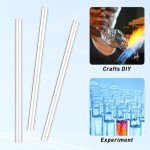 20 Clear Glass Tubes for Lab and DIY Projects