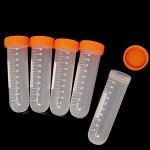 10PCS 50ml Round Bottom Plastic Centrifuge Tubes