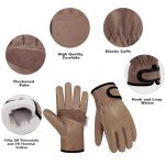 Winter Leather Work Gloves with Thinsulate Lining
