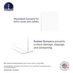 Acrylic Freestanding Sink Splash Guard Panel 19" x 18
