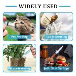 24 Pack 10ml Plastic Syringes for Lab Use