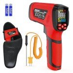MESTEK Dual Laser Infrared Thermometer Gun 50:1