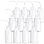 12 Pack 250ml Plastic Squeeze Wash Bottles