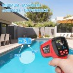 MESTEK Dual Laser Infrared Thermometer Gun 50:1