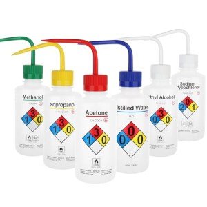 500ml Safety Wash Bottles, 6-Pack Set