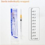 25Ga Luer Lock Disposable Syringes - 100pcs
