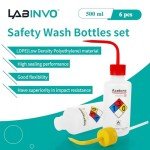 500ml Safety Wash Bottles, 6-Pack Set