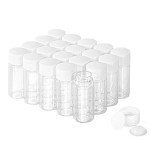 10ml Clear Glass Vials with Screw Caps - 20pcs