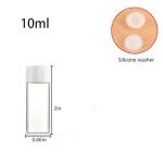 10ml Clear Glass Vials with Screw Caps - 20pcs