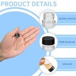 15 Pack 2 Dram Borosilicate Glass Vials with Caps