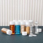 10ml Clear Glass Vials with Screw Caps - 20pcs