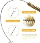 Brass Tube Brush Set for Cleaning Bottles & Pipes