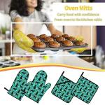 Black Lab Summer Oven Mitts & Pot Holder Set