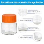 6 Pack 250ml Borosilicate Glass Storage Bottles