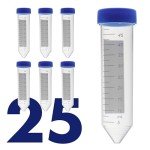 50mL Conical Centrifuge Tubes, 25 Pack
