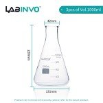 1000ML Borosilicate Glass Erlenmeyer Flask Set