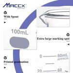 Maccx 3.4oz Borosilicate Glass Beaker Set of 12