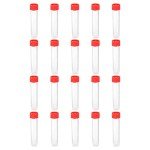 20-Pack 20mL Plastic Test Tubes with Caps