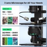 JOYALENS JL246PS 3 Lens HDMI Digital Microscope