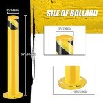 36" Steel Safety Bollard Post - 6 Pack