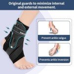 Adjustable Ankle Brace with Side Stabilizers
