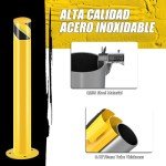 36" Steel Safety Bollard Post - 6 Pack