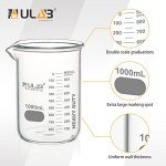 ULAB Heavy Duty Borosilicate Glass Beakers 1000ml